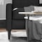 Flash Furniture Ezra Mid-Century Modern LeatherSoft Upholstered Button Tufted Pushback Recliner in Black SG-SX-80415N-BK-GG - alternate 9